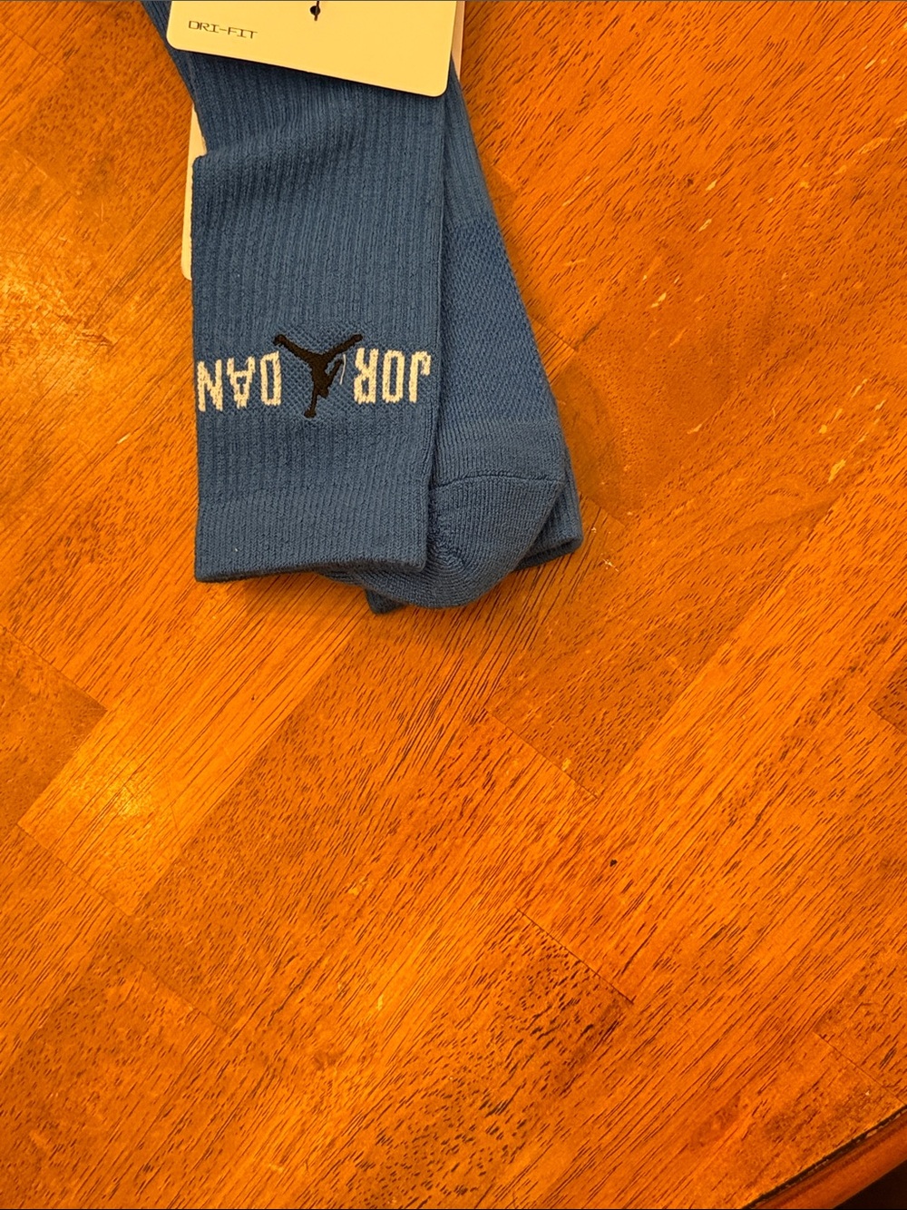 Jordan Men's Crew Socks in Slate Blue with Black Logo